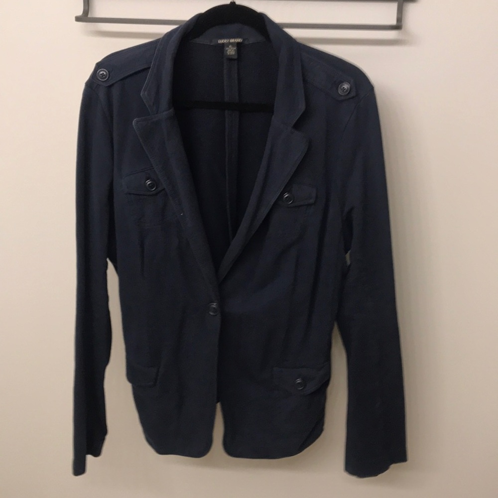 Lucky Brand-Jersey Blazer-Size:XL